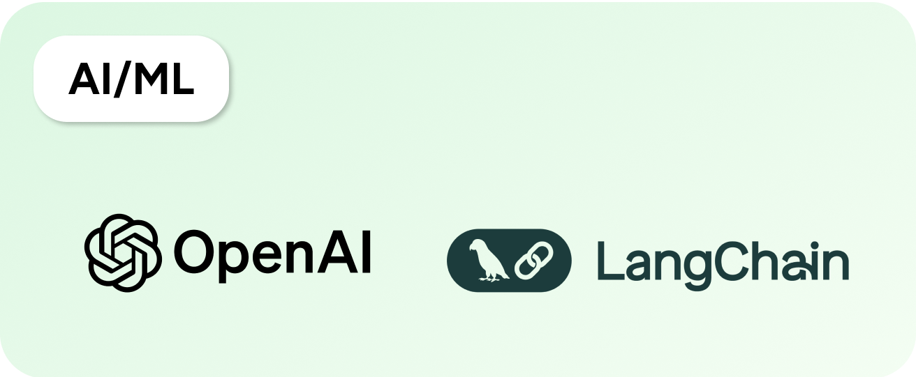 AI and Machine Learning technologies