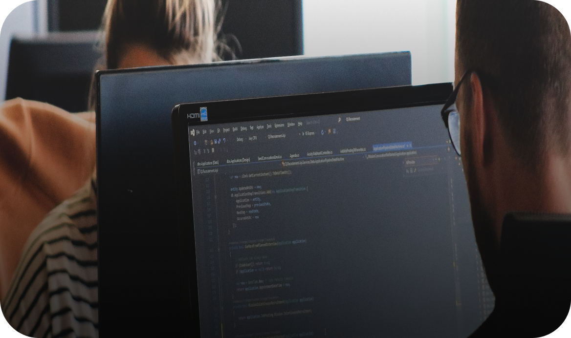 Developer role showing software development and coding